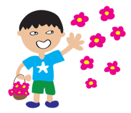 Children's Painting style Sticker (boy) sticker #7606795