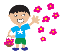 Children's Painting style Sticker (boy) sticker #7606795