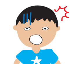 Children's Painting style Sticker (boy) sticker #7606801