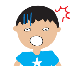 Children's Painting style Sticker (boy) sticker #7606801