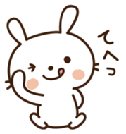 Cute selfish rabbit 2 sticker #7607079