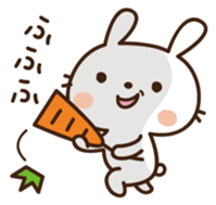 Cute selfish rabbit 2 sticker #7607081