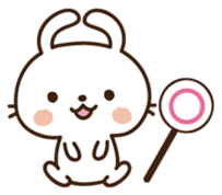 Cute selfish rabbit 2 sticker #7607086