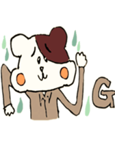 A salaried worker of the hamster sticker #7608222