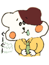 A salaried worker of the hamster sticker #7608229