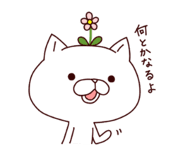 A Flower Cat 3 (Positive Words). sticker #7608440