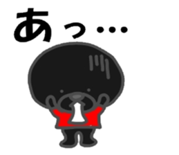 black afro dog sticker #7609204