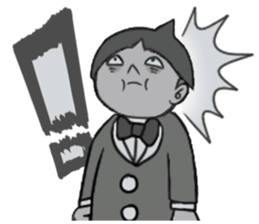 "Darkness Boy Santa" Stickers sticker #7609466