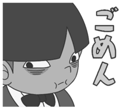 "Darkness Boy Santa" Stickers sticker #7609484