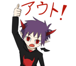 Small devil sticker #7609576