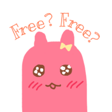 Pinky the Bunny sticker #7609827