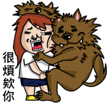 When the wolf encounter her sticker #7610397