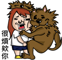 When the wolf encounter her sticker #7610397