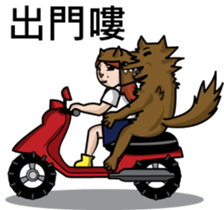 When the wolf encounter her sticker #7610401