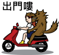 When the wolf encounter her sticker #7610401