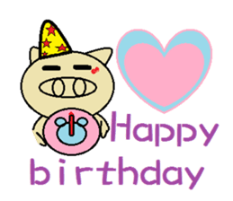 Rabbit baby baby sticker #7610702