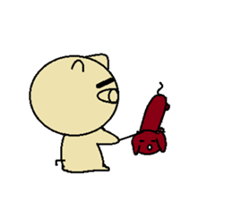 Rabbit baby baby sticker #7610721