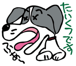 flap-flap lop-eared dog sticker #7611356