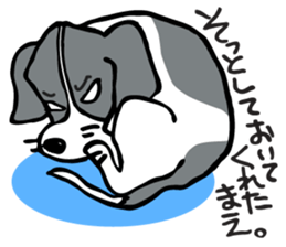 flap-flap lop-eared dog sticker #7611362