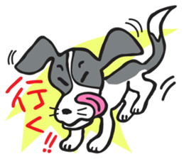 flap-flap lop-eared dog sticker #7611363