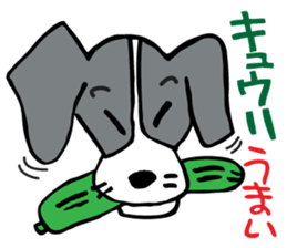 flap-flap lop-eared dog sticker #7611366