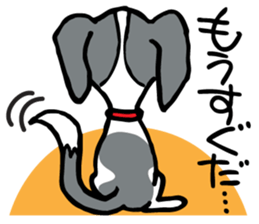 flap-flap lop-eared dog sticker #7611375