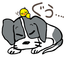 flap-flap lop-eared dog sticker #7611378