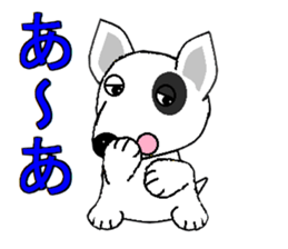 I Love  bull terrier sticker #7612821