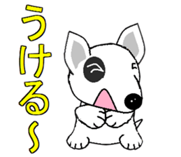 I Love  bull terrier sticker #7612831