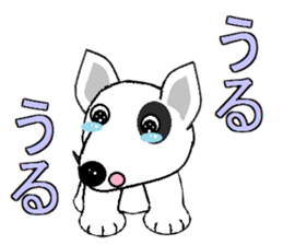 I Love  bull terrier sticker #7612832
