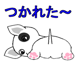 I Love  bull terrier sticker #7612851