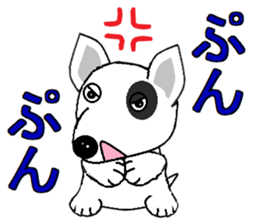 I Love  bull terrier sticker #7612856