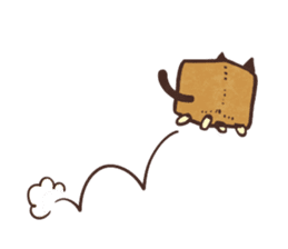 Cat of bread sticker #7613238