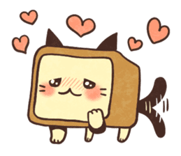 Cat of bread sticker #7613244