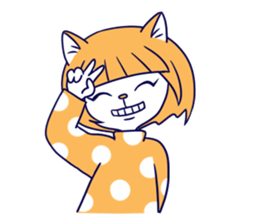 Cat sisters 2 sticker #7613948