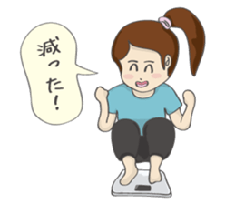 RUNNERS STAMP(Girl) sticker #7614428