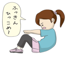 RUNNERS STAMP(Girl) sticker #7614431