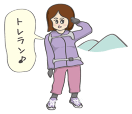 RUNNERS STAMP(Girl) sticker #7614433