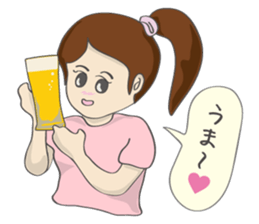 RUNNERS STAMP(Girl) sticker #7614440