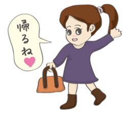 RUNNERS STAMP(Girl) sticker #7614442