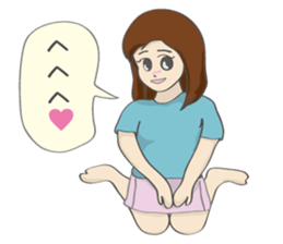 RUNNERS STAMP(Girl) sticker #7614452