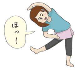 RUNNERS STAMP(Girl) sticker #7614453