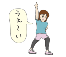 RUNNERS STAMP(Girl) sticker #7614457