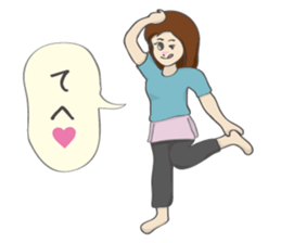 RUNNERS STAMP(Girl) sticker #7614458