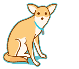 Timid Dog TETO [Japanese] sticker #7614580
