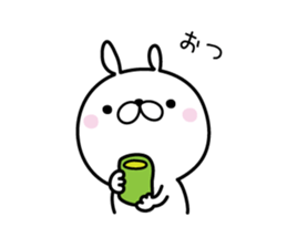 The rabbit which is invective sticker #7615974