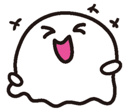 It is a ghost and Korean sticker #7616357