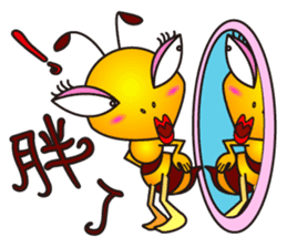 Weeb (A Lady Bee) sticker #7616675