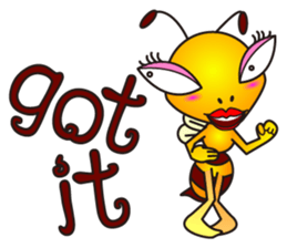 Weeb (A Lady Bee) sticker #7616678