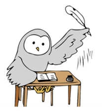 3 Owls English ver. sticker #7617195